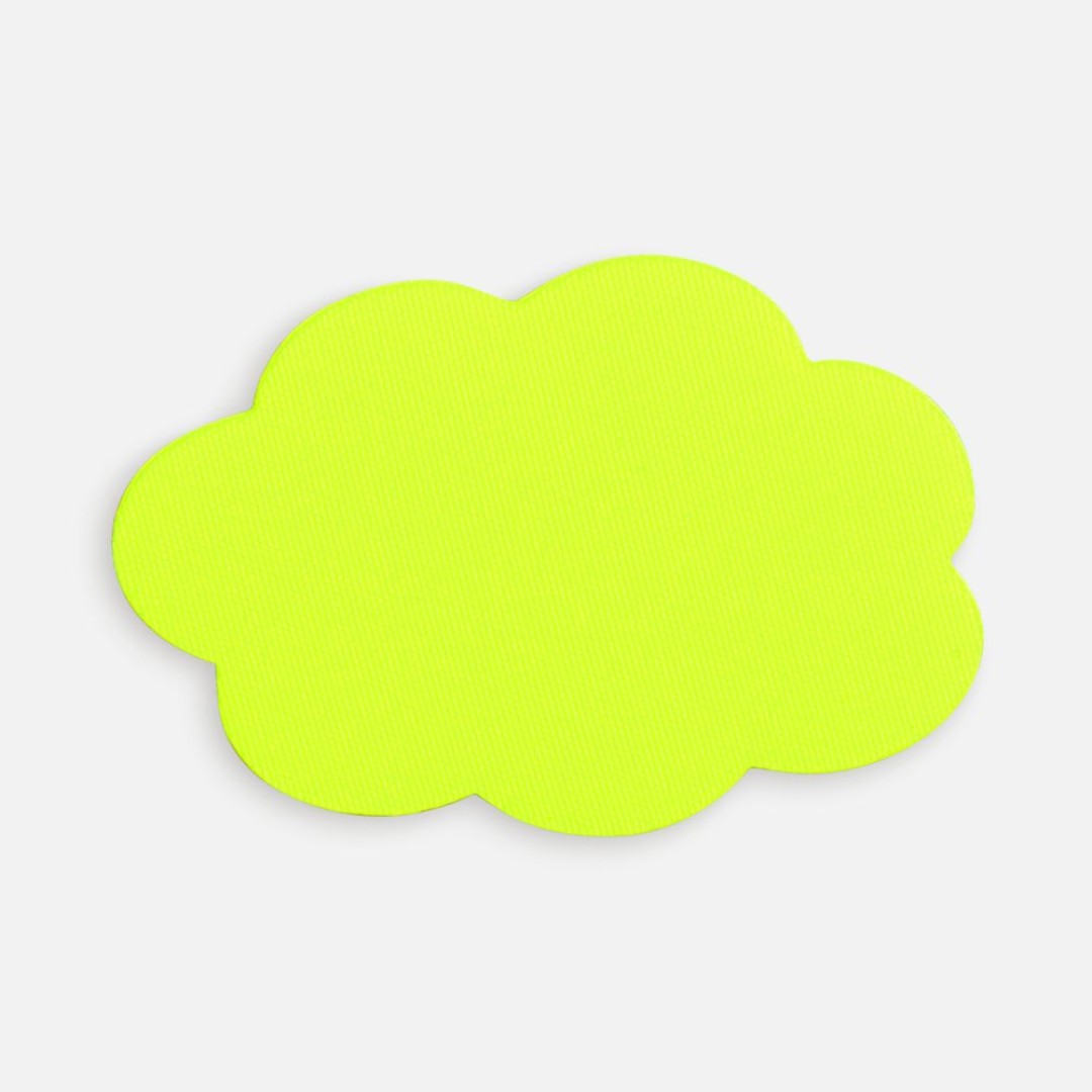 Наклейка тканевая Lunga Calum, L, желтый неон