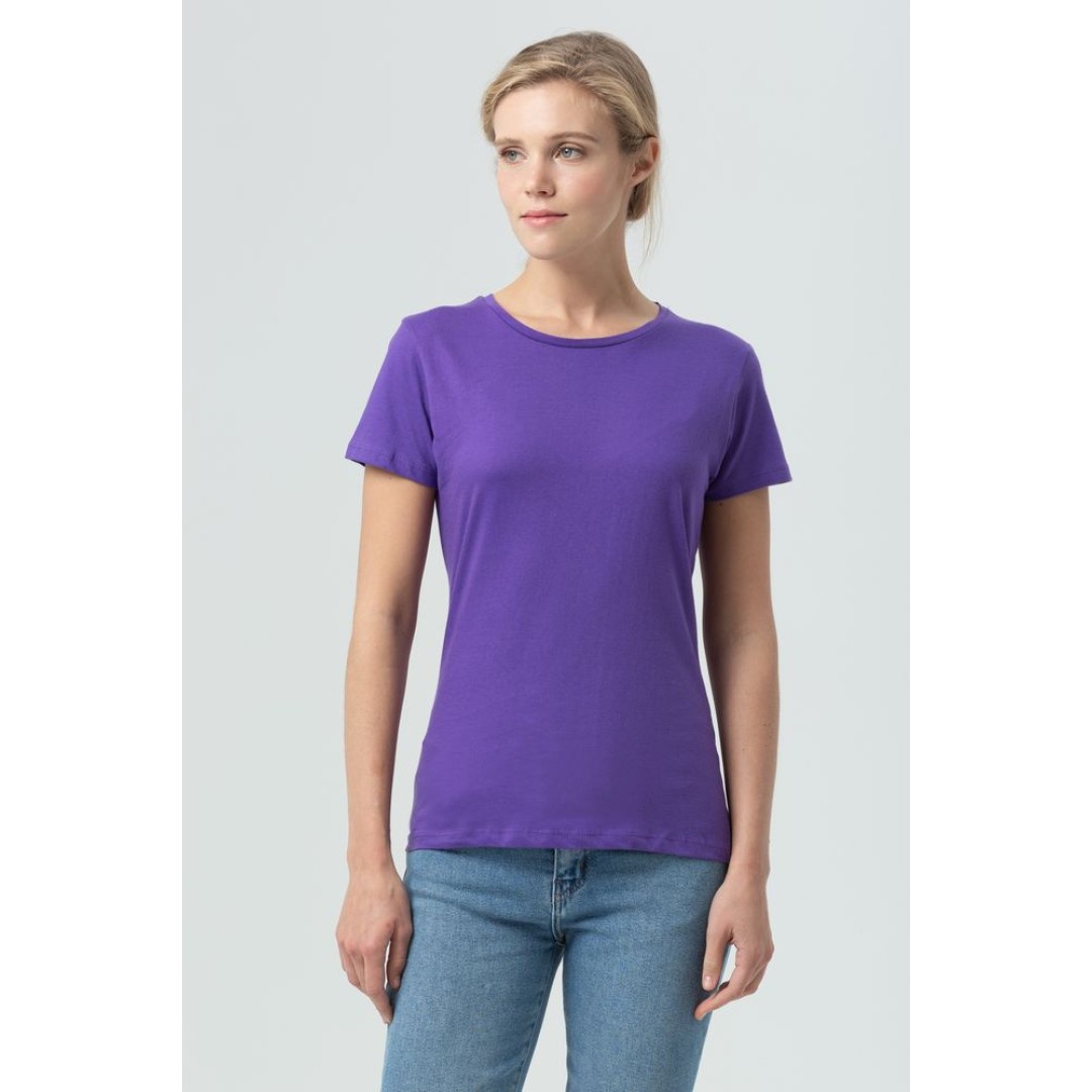 Футболка женская Miss 150 темно-фиолетовая, S