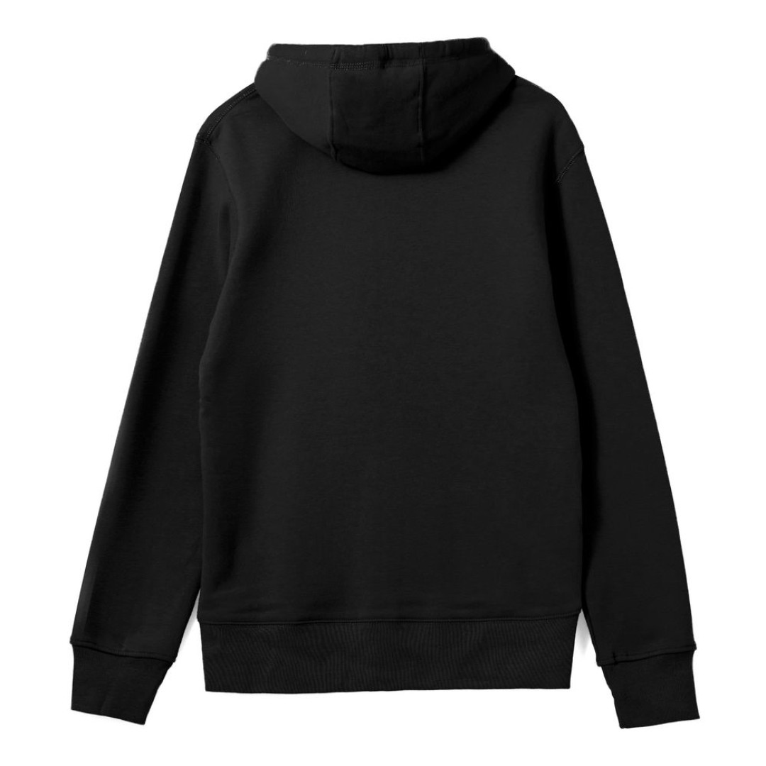 Толстовка на молнии с капюшоном унисекс King, черная, 3XL