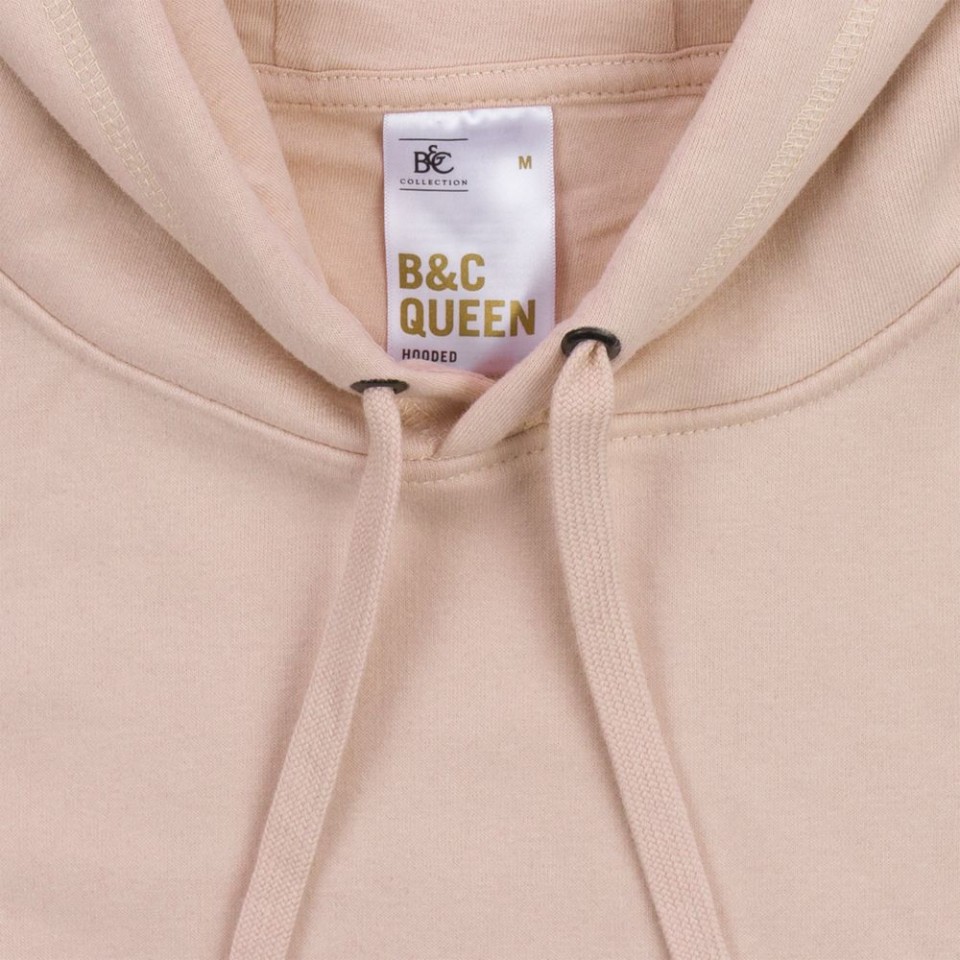 Толстовка с капюшоном женская Queen, розовая, L