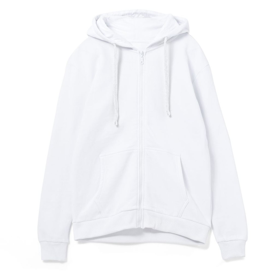 Толстовка на молнии с капюшоном Siverga Heavy 2.0, белая