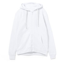 Толстовка на молнии с капюшоном Siverga Heavy 2.0, белая, размер XS