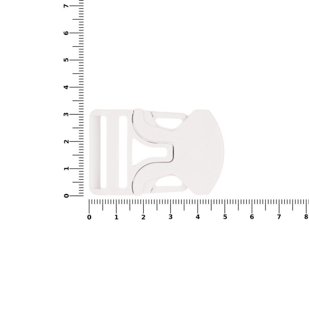 Застежка-пряжка односторонняя Triden, белый