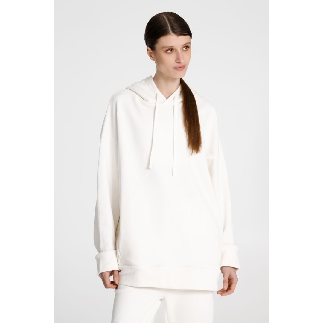 Худи унисекс H2, молочно-белое, размер XS/S