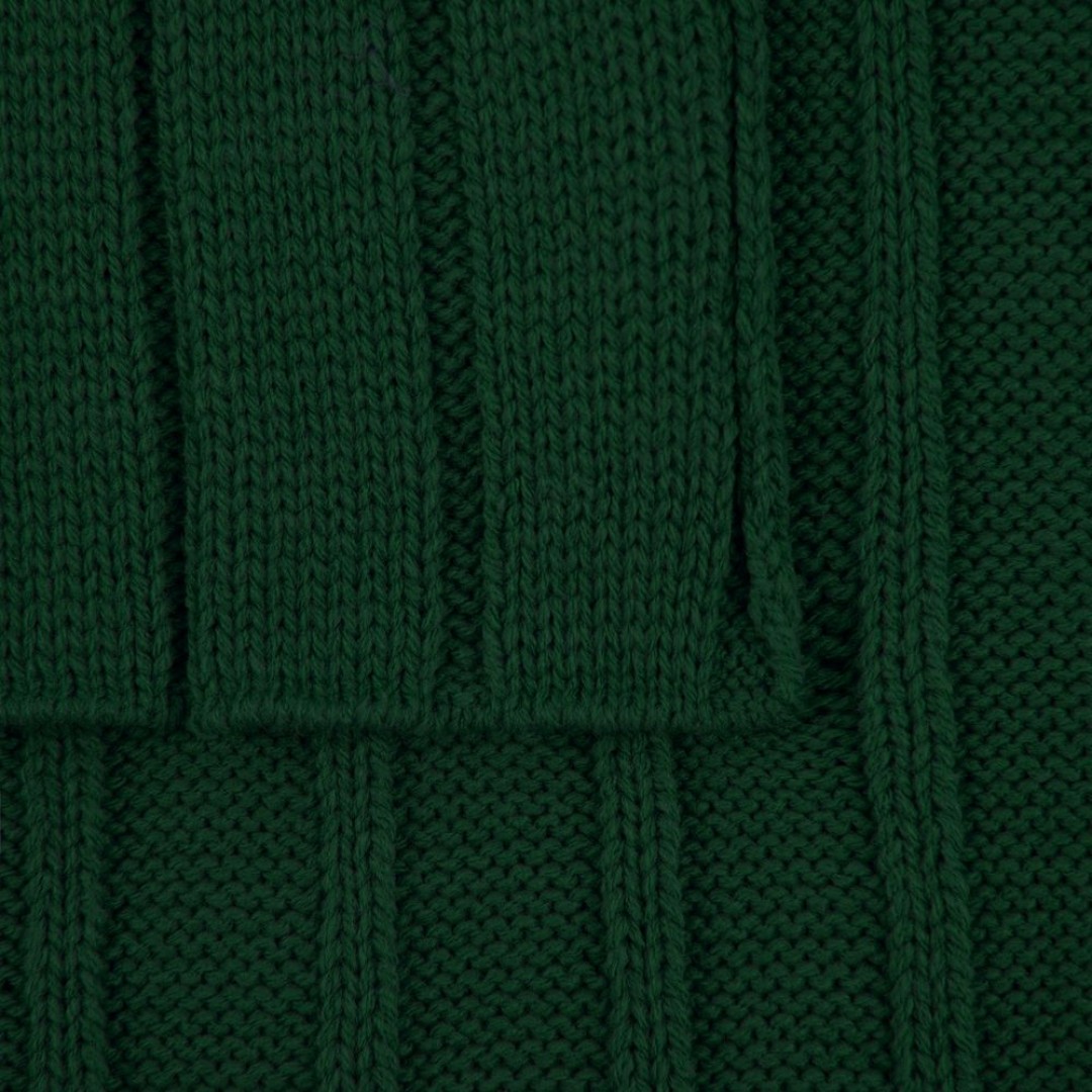 Плед Tressa, темно-зеленый