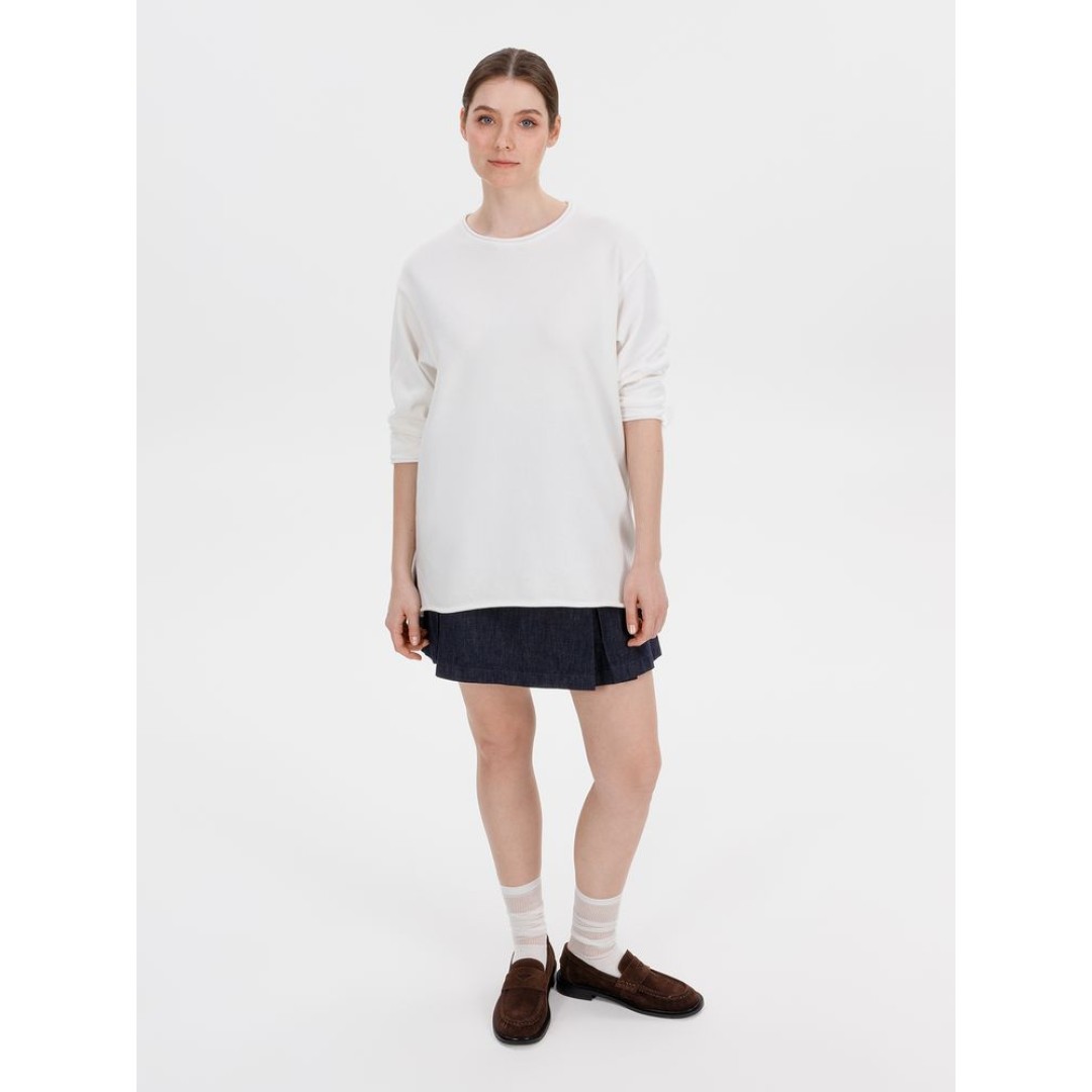 Лонгслив унисекс Siluetti Fuori, молочно-белый, размер S/M