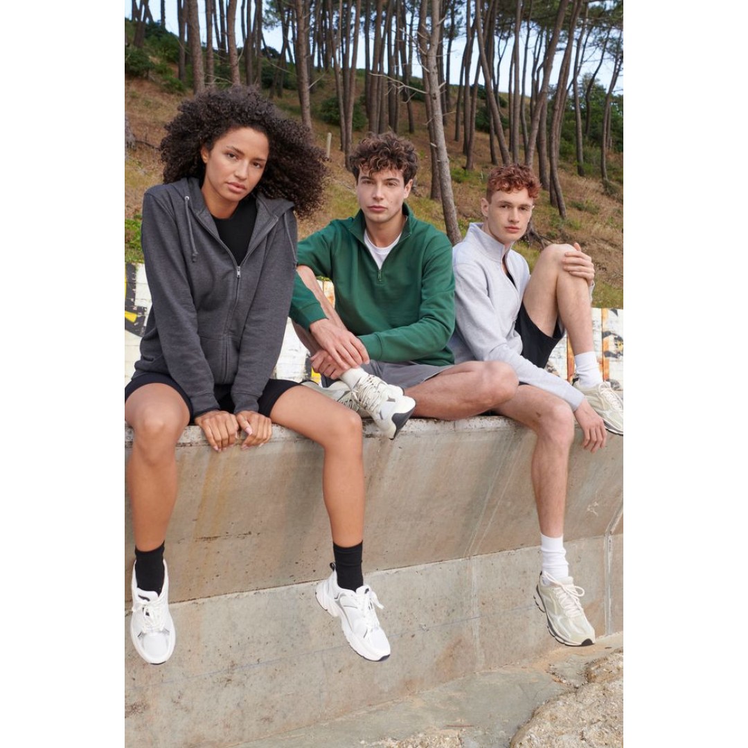 Толстовка унисекс Conrad, темно-зеленая, размер 3XL