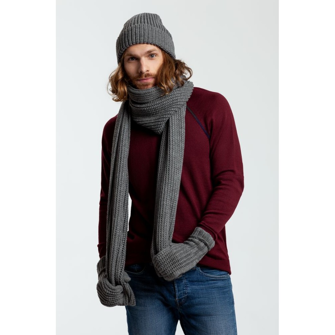 Варежки Nordkyn, серый меланж (эбонит), размер S/M