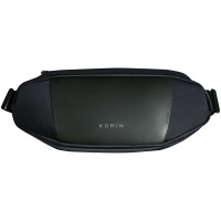 Сумка кросс-боди FlipSling, черная с зеленым