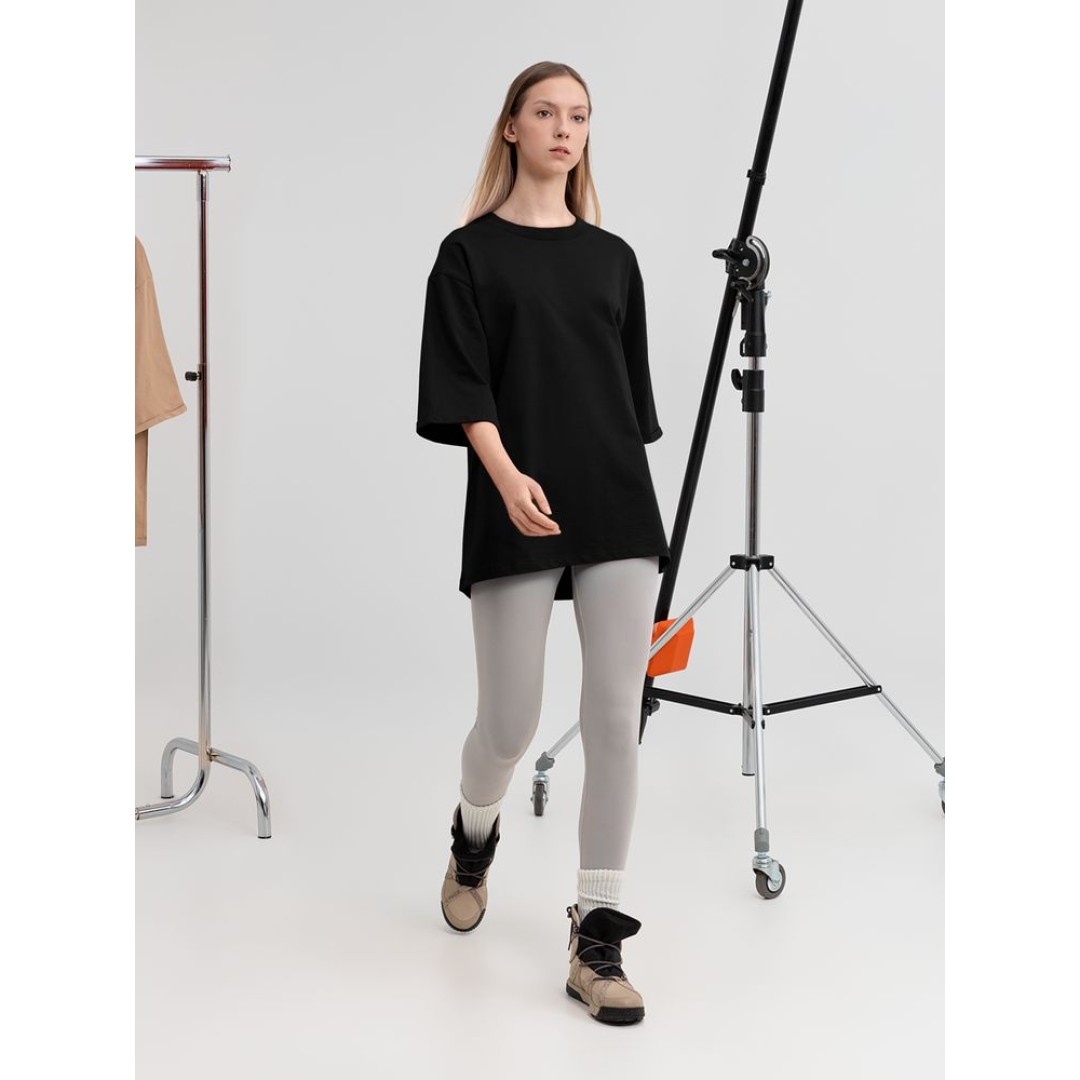 Футболка оверсайз унисекс Kosmos 2.0, черная