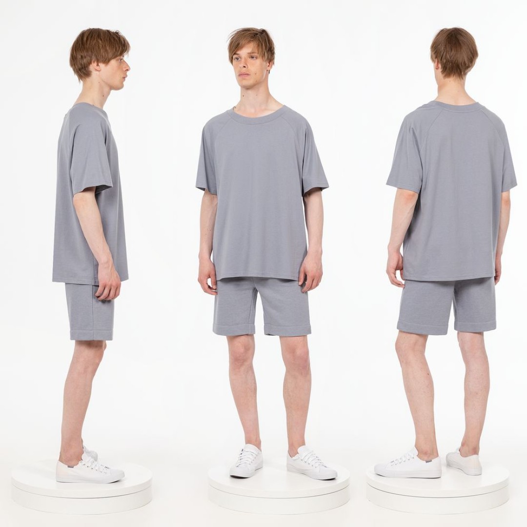 Футболка унисекс T2, серая, размер XS/S