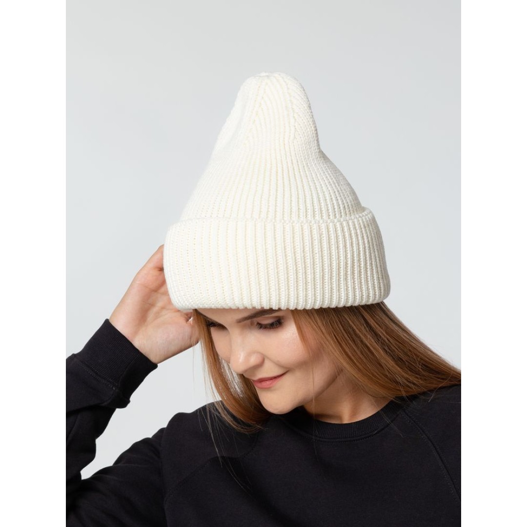 Шапка Flette, молочно-белая