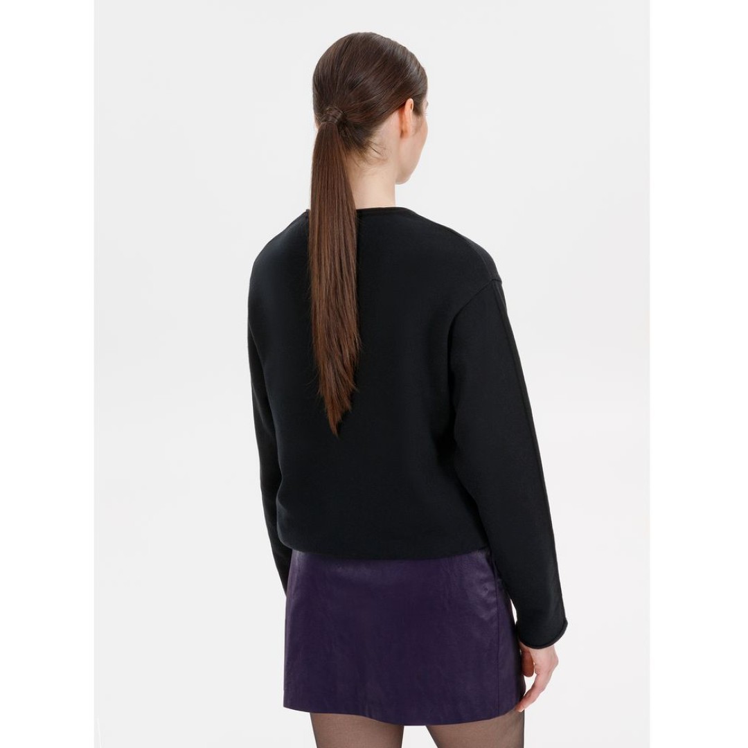 Лонгслив унисекс Siluetti Fuori, черный, размер S/M