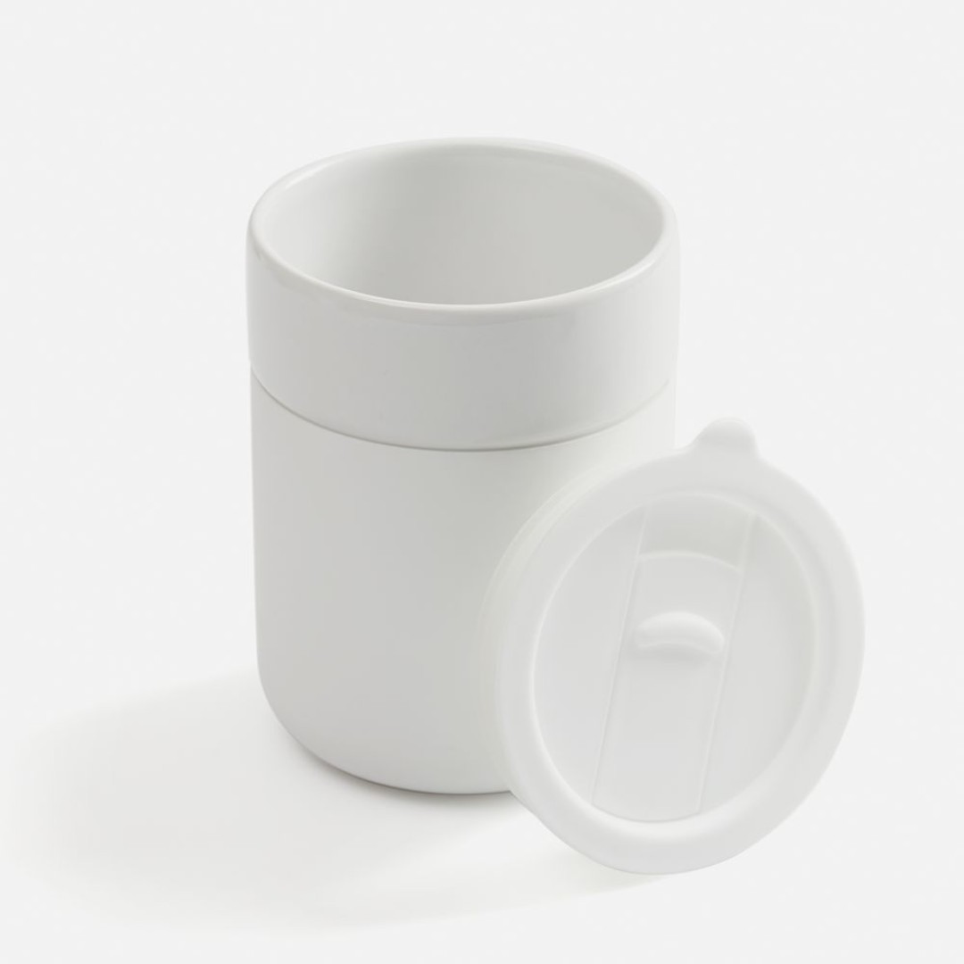 Кружка Nabo с силиконовым держателем, белая