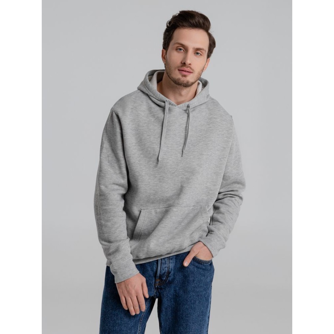 Толстовка с капюшоном Slam 320, серый меланж, S