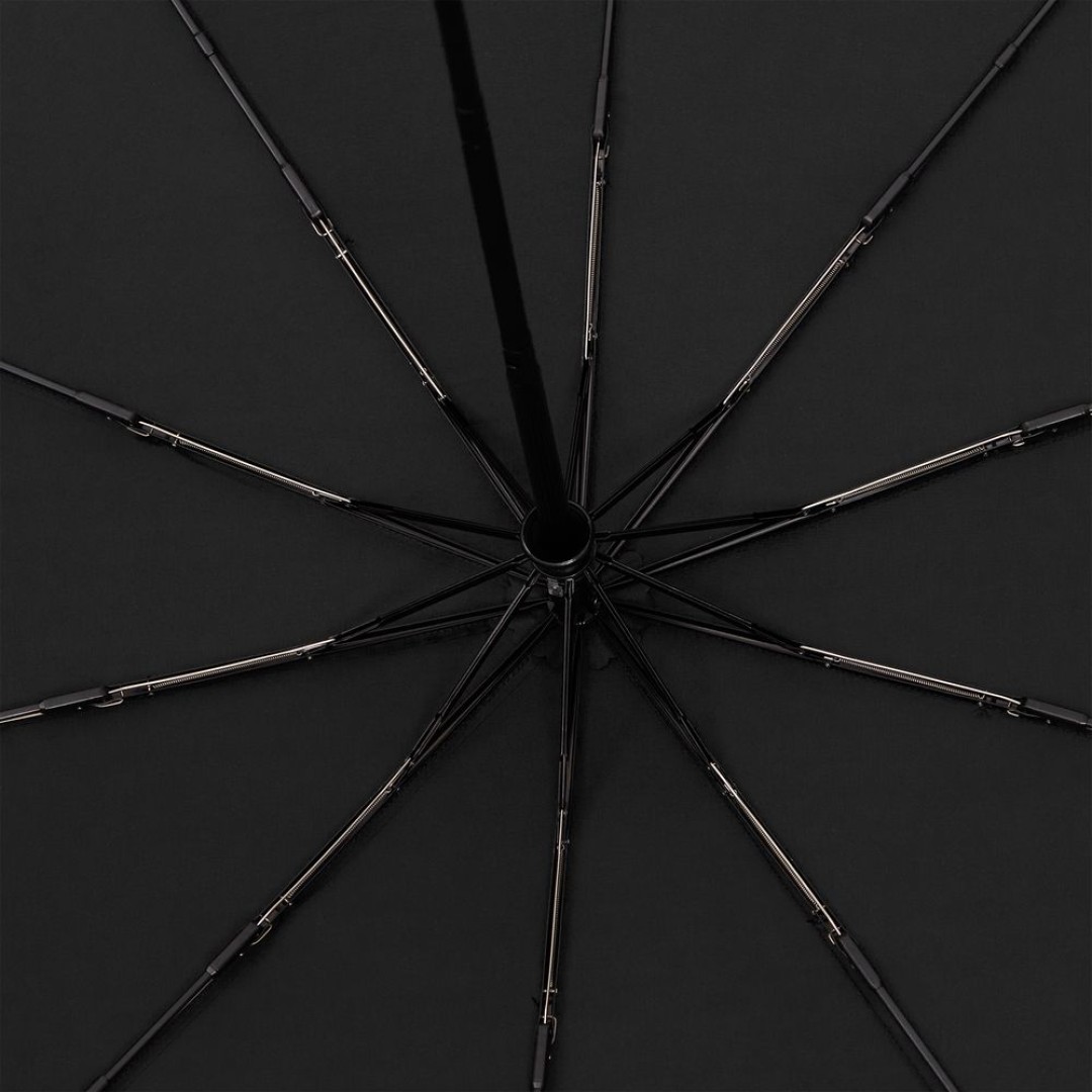 Зонт складной Cloudburst в подарочной упаковке, черный