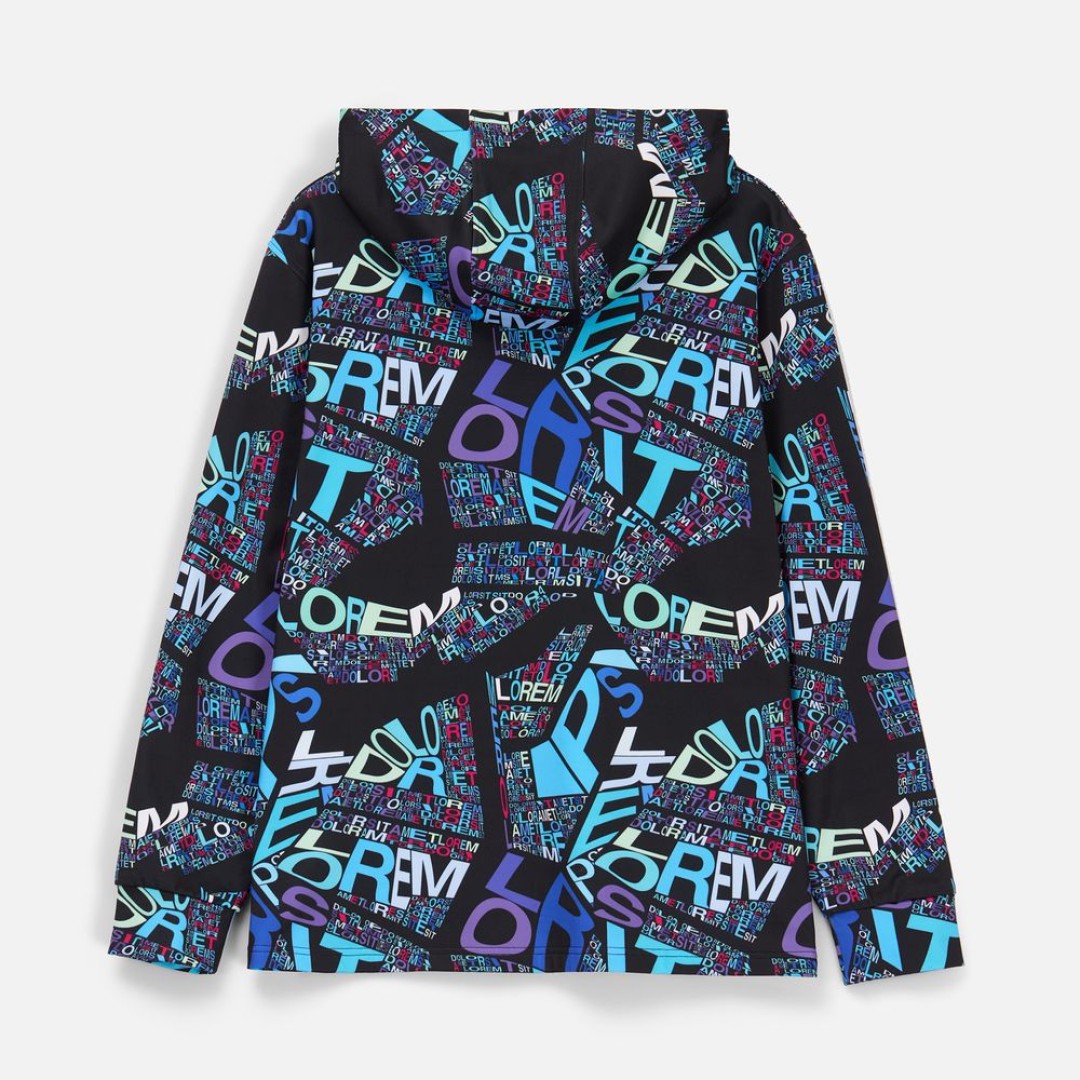 Худи унисекс Morfiss с полной запечаткой на заказ, размер XS/S