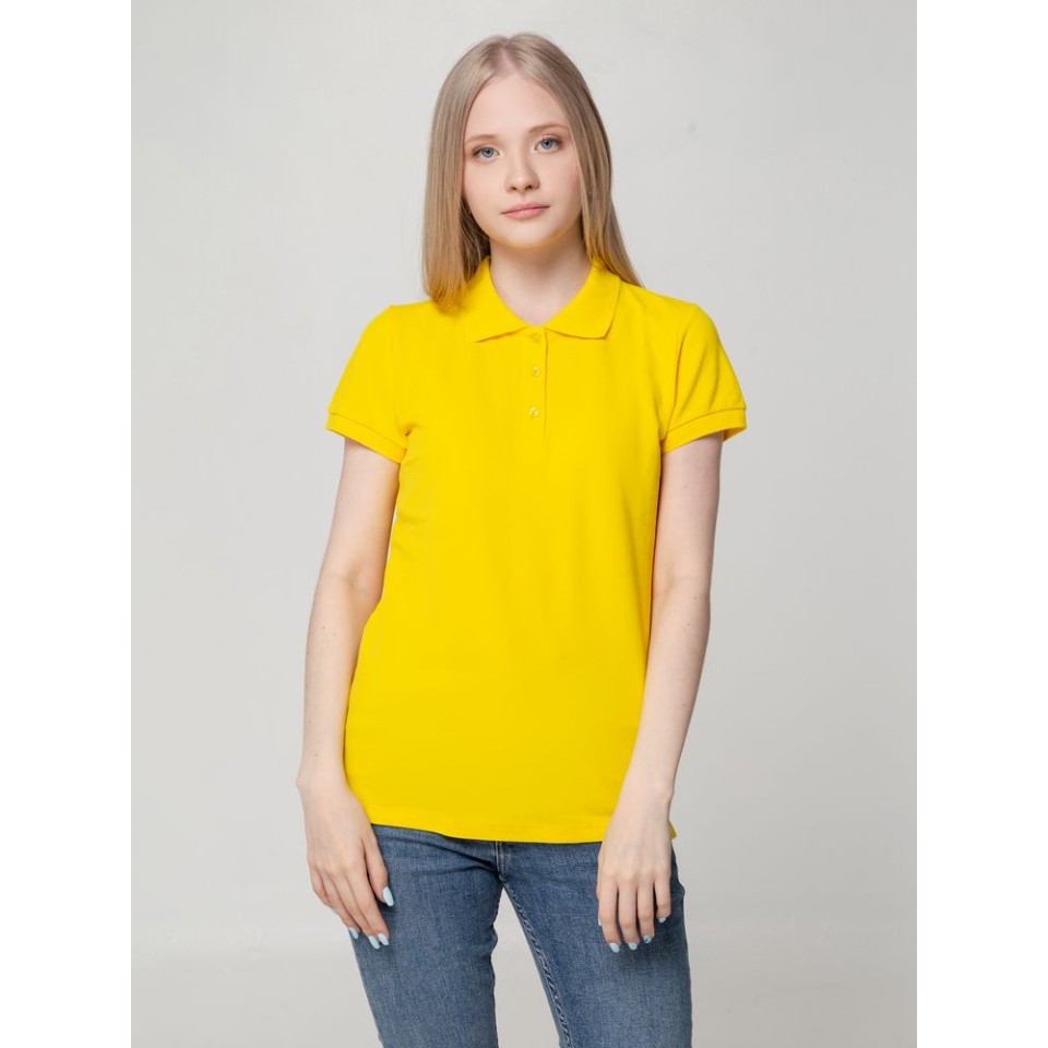 Рубашка поло женская Virma lady, желтая, S