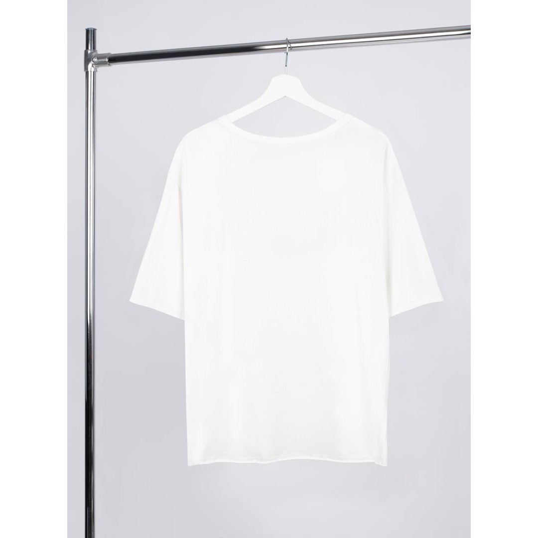 Футболка оверсайз унисекс Vozduh, молочно-белая, размер XS/S