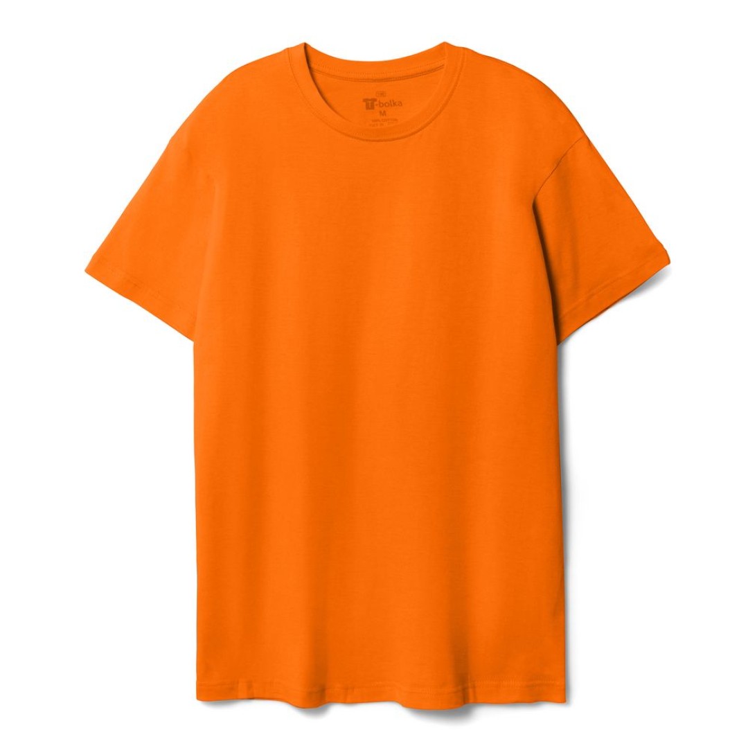 Футболка унисекс T-bolka 140, оранжевая, S