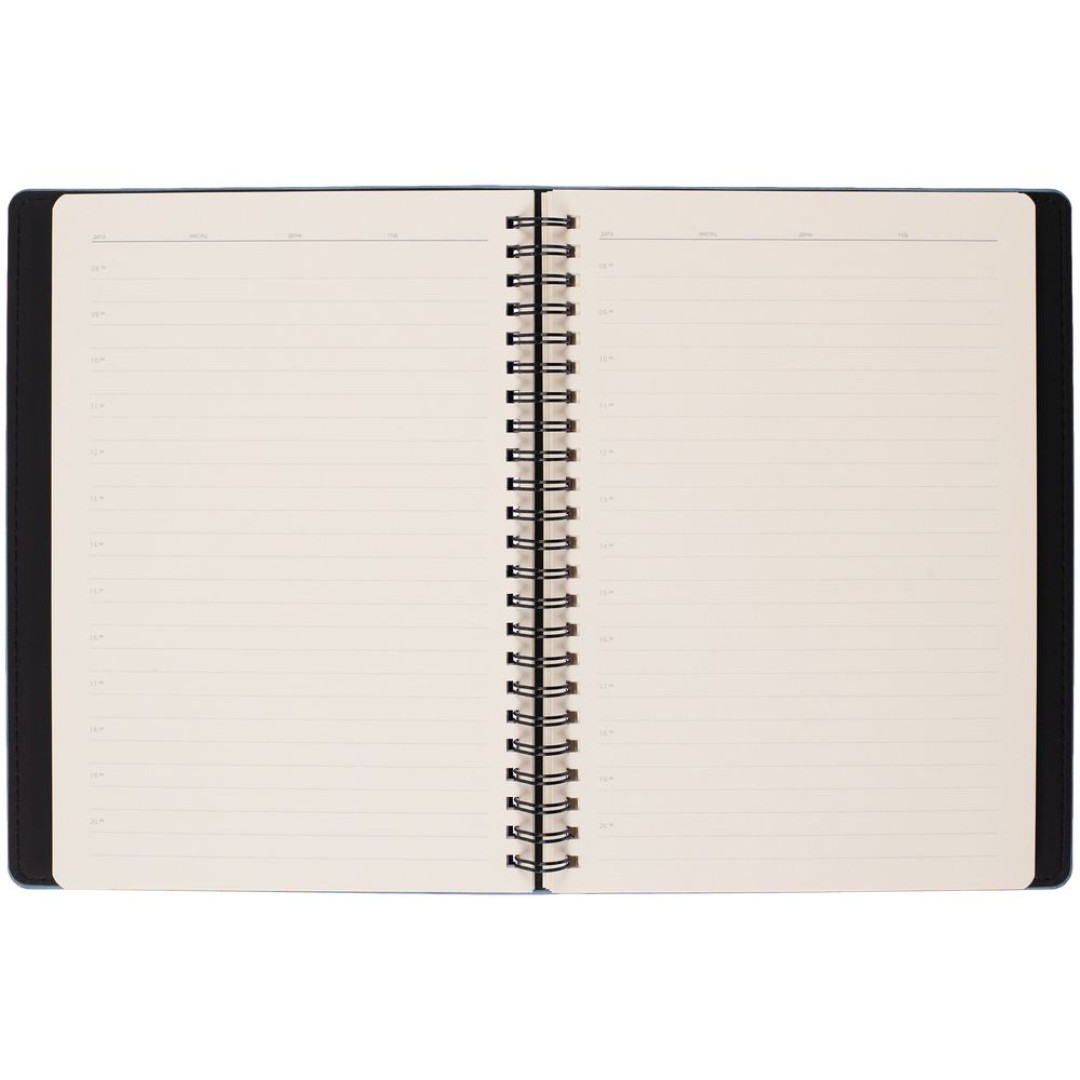 Ежедневник Spring Urban на заказ, недатированный, голубой