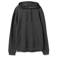 Толстовка с капюшоном унисекс Hoodie, серый меланж (антрацит), XS