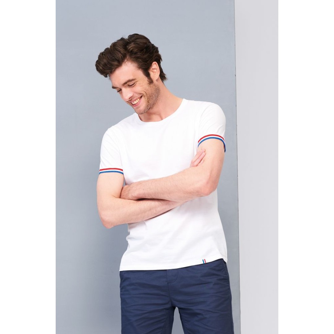 Футболка мужская Rainbow Men, темно-синяя с ярко-синим, S