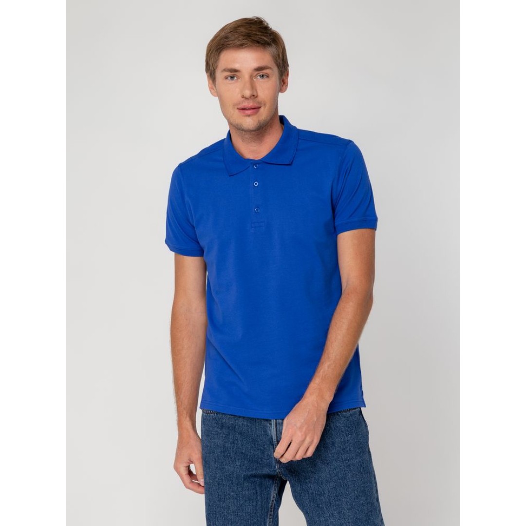 Рубашка поло мужская Virma Stretch, ярко-синяя (royal), S