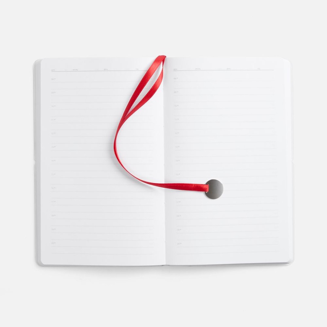 Ежедневник Waltz, недатированный, красный