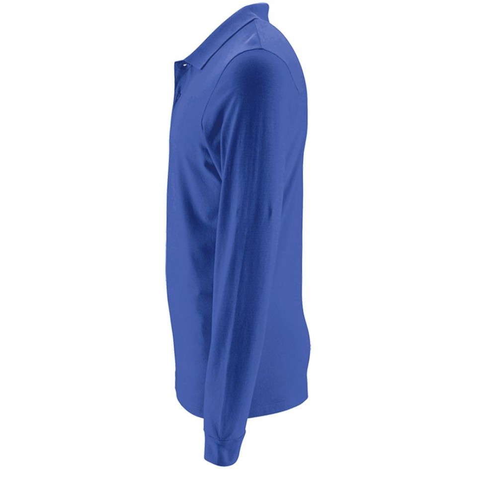 Рубашка поло мужская с длинным рукавом Perfect LSL Men ярко-синяя, 3XL