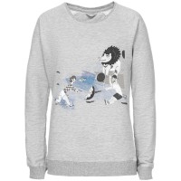 Свитшот женский «Не вы ли были у Невы», серый меланж, S