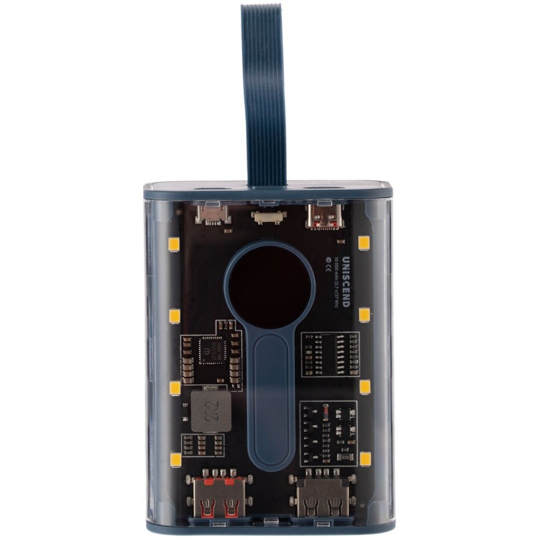 Аккумулятор с быстрой зарядкой Trellis Quick 10000 мАч, синий