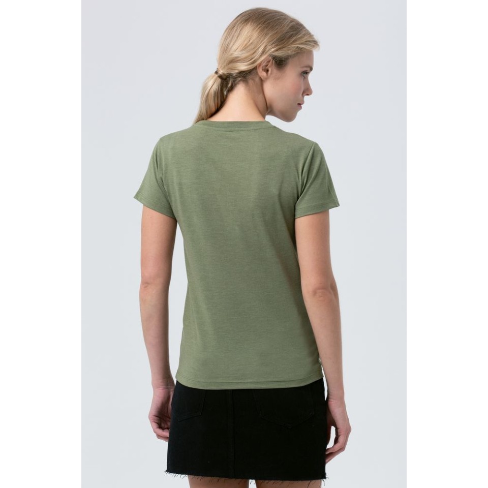 Футболка женская Regent Fit Women меланж хаки, XXL