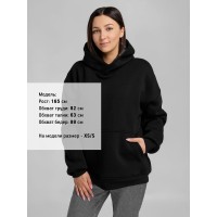 Худи Furry Oversize, черное, размер ХS/S