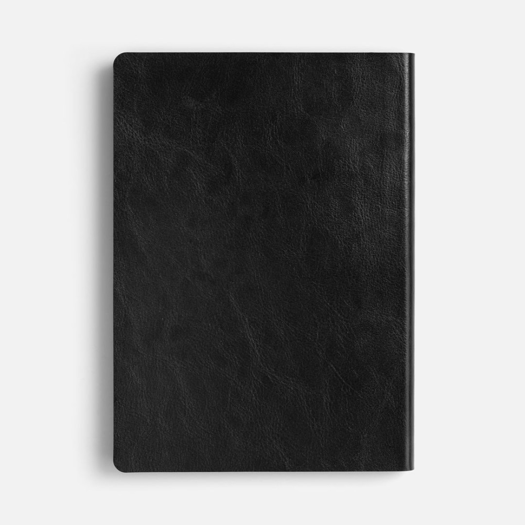 Ежедневник Doppio, недатированный, черный с серым