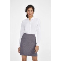 Рубашка женская Becker Women, темно-серая с белым