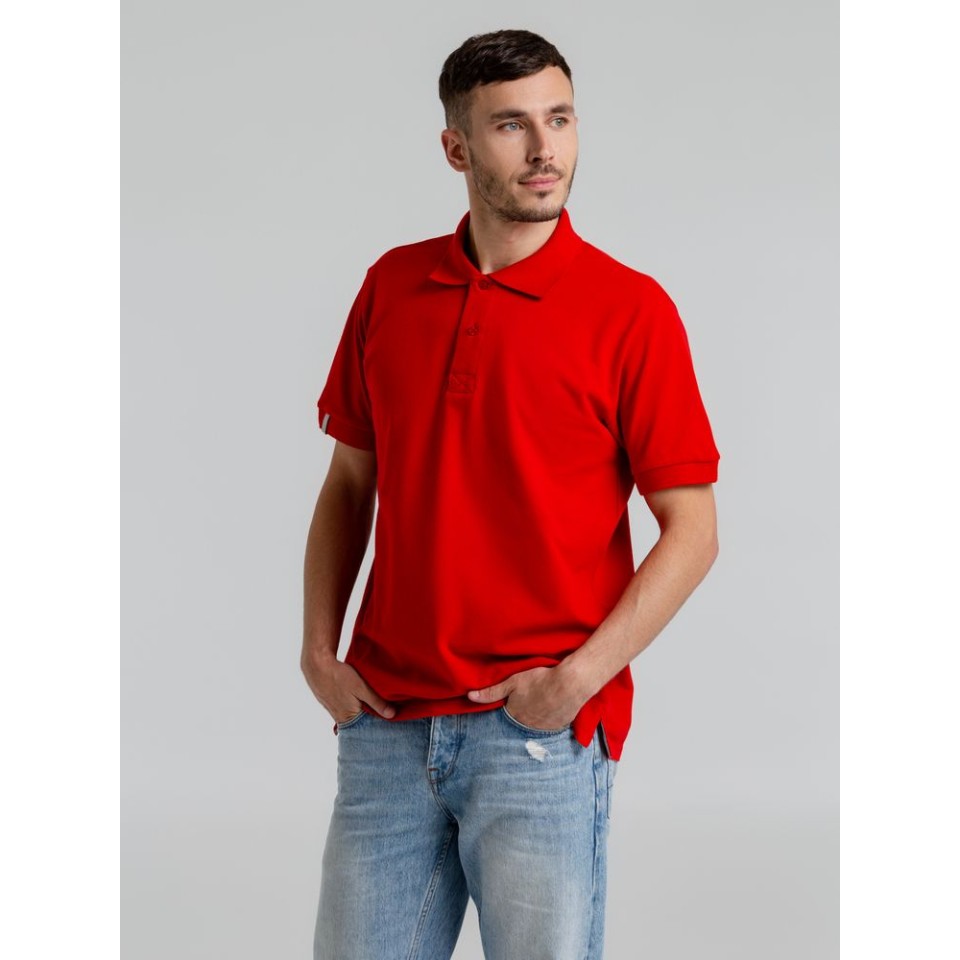 Рубашка поло мужская Virma Premium, красная, 3XL