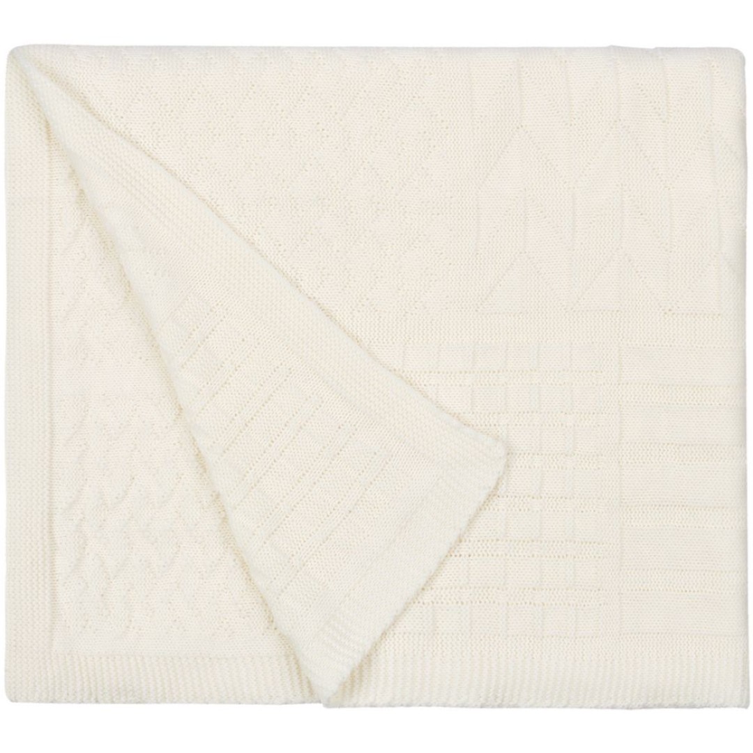 Плед Snippet, молочно-белый