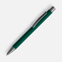 Ручка шариковая Atento Soft Touch, зеленая