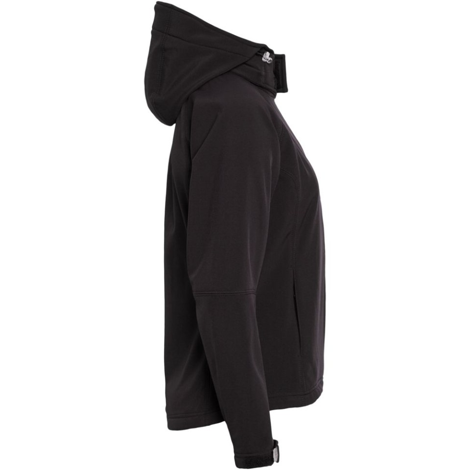 Куртка женская Hooded Softshell черная, L