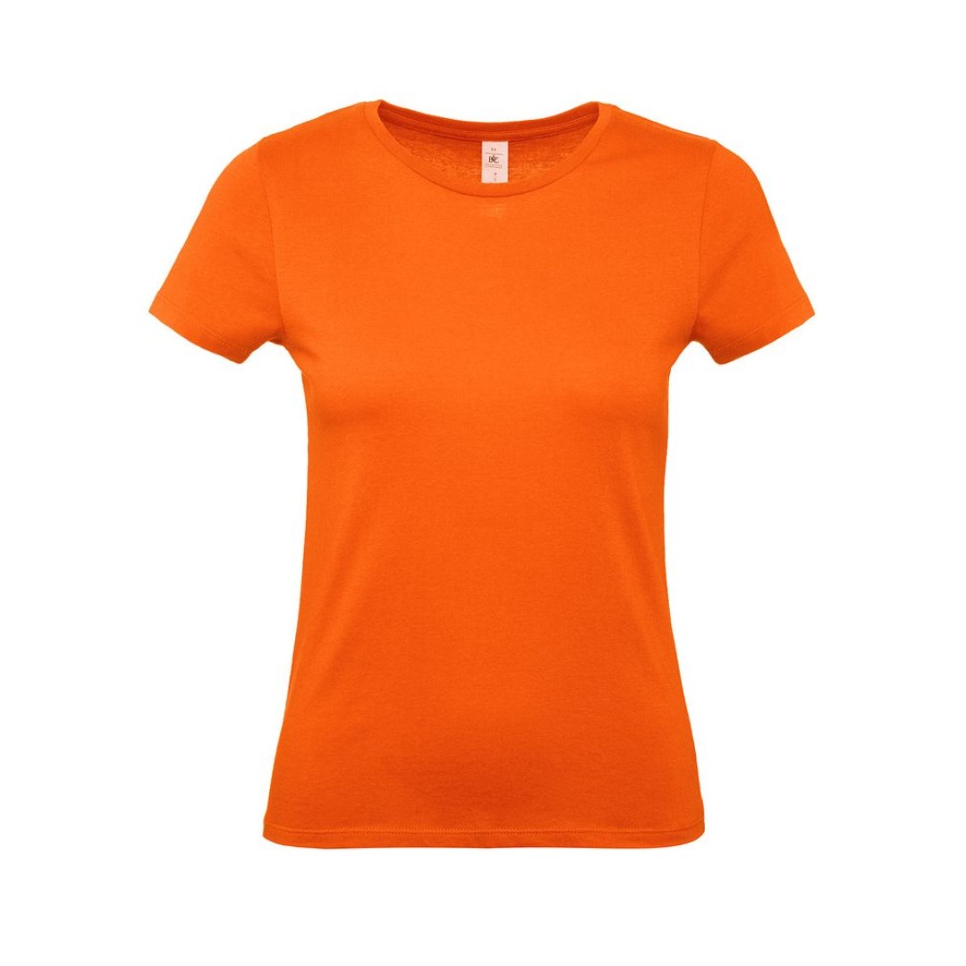 Футболка E150 женская оранжевая, S