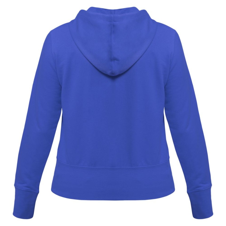 Толстовка женская Hooded Full Zip ярко-синяя, L