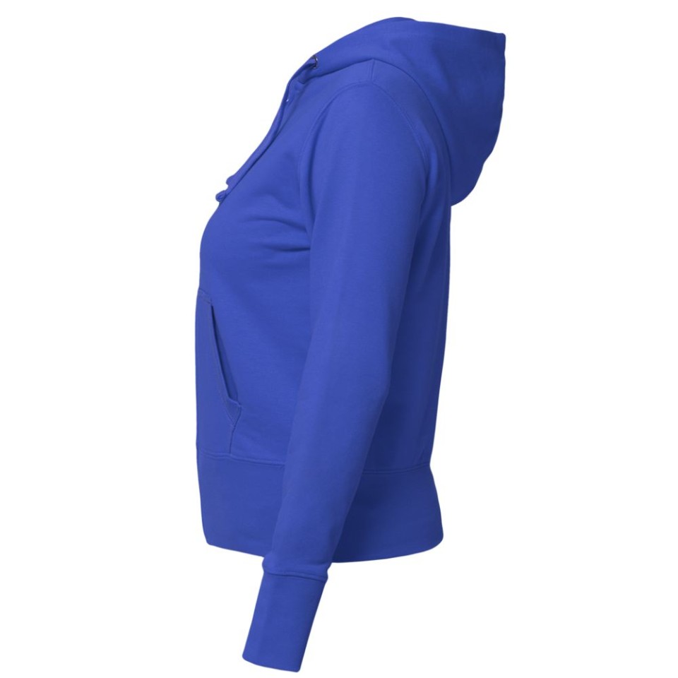 Толстовка женская Hooded Full Zip ярко-синяя, L