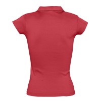 Рубашка поло женская без пуговиц Pretty 220, красная