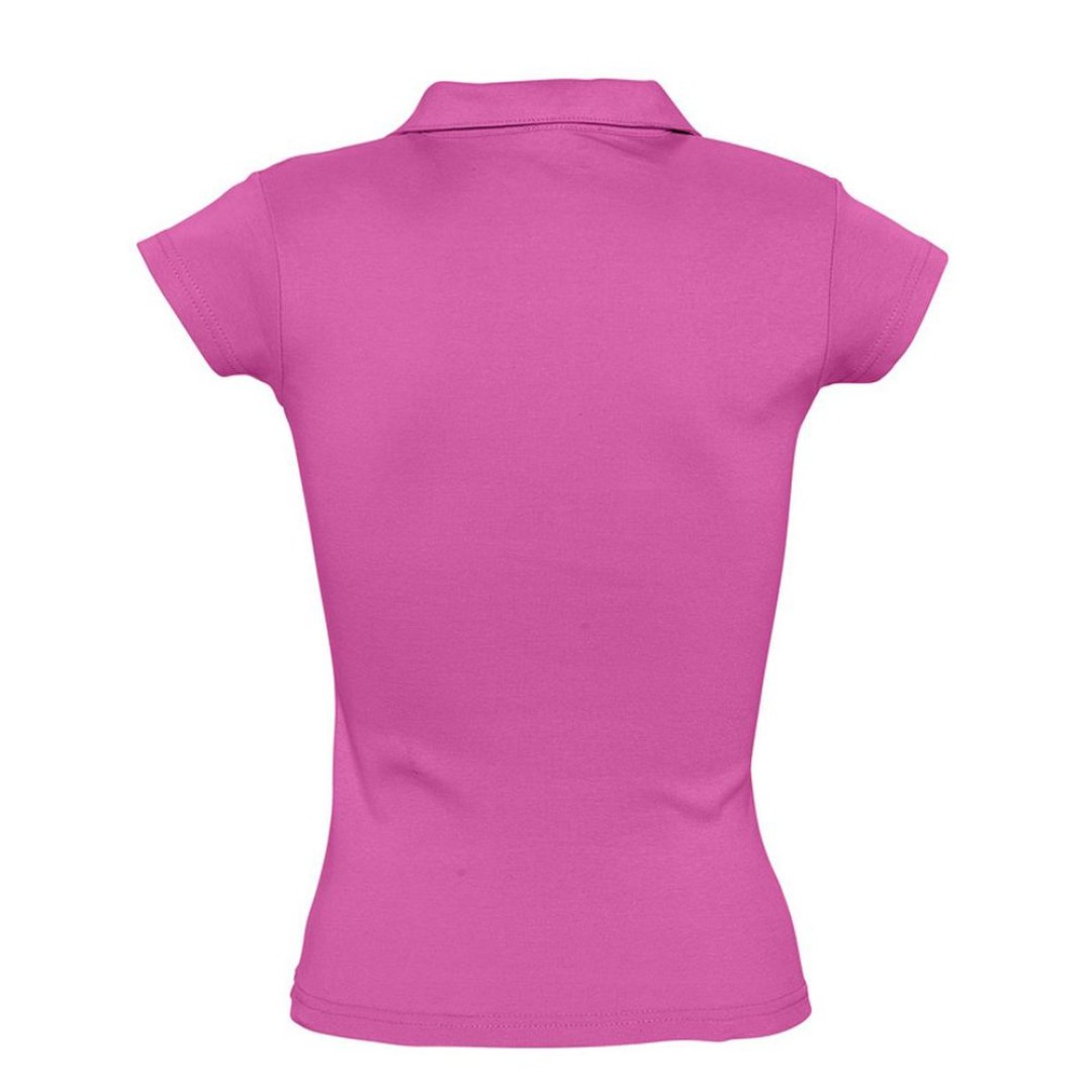 Рубашка поло женская без пуговиц PRETTY 220 ярко-розовая, S