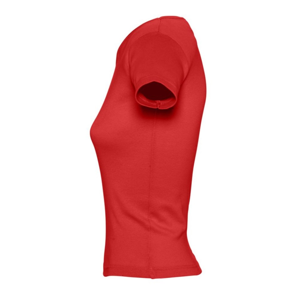 Футболка женская Lady 220 с V-обр. вырезом, красная, S
