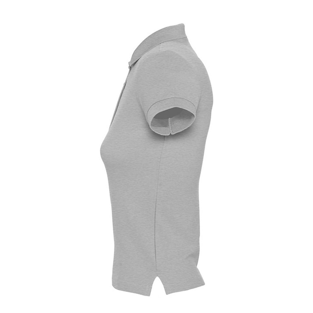 Рубашка поло женская People 210 серый меланж, M