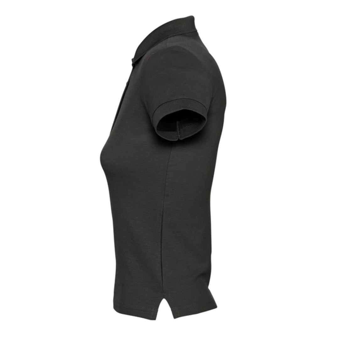 Рубашка поло женская People 210 черная, XXL