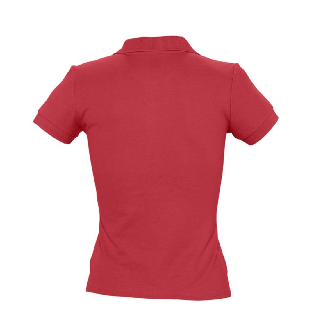 Рубашка поло женская People 210 красная, M