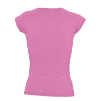 Футболка женская с оригинальным V-обр. вырезом Mint 170, розовая орхидея, M